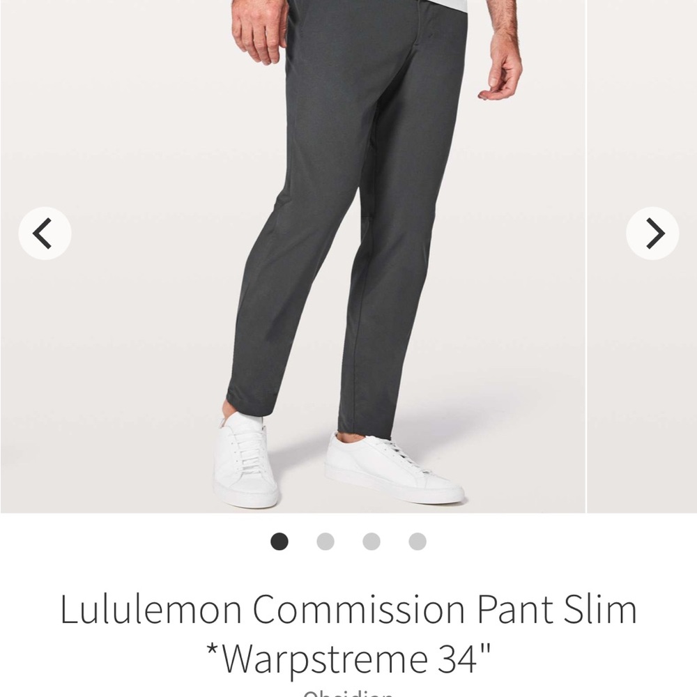 Lululemon Commission Pant Slim *Warpstreme 34"
Obsidian